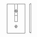 Leviton Wallplates Eb Wp 3G 2Tgl 1Deco Nylon 80745-E